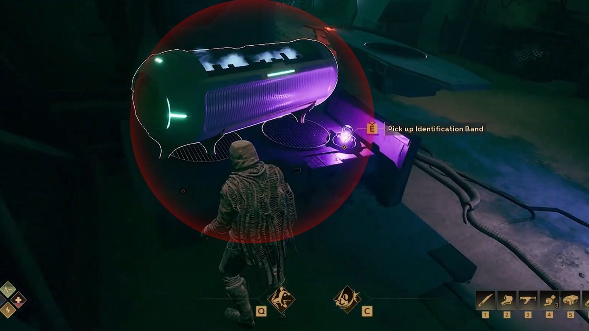 Another is located right beside the Identification band (Image via Funcom)